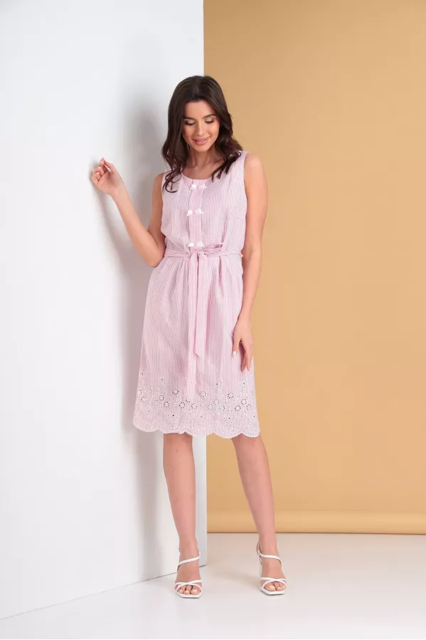 Платье LadisLine 1449 розовый