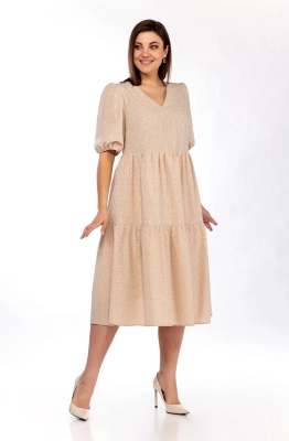 Платье Ольга Стиль С751в бежевый Платье Ольга Стиль С751в бежевый