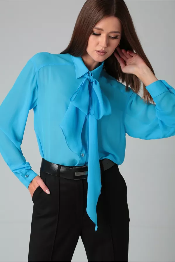 Блуза DOGGI 085 темно-голубой 