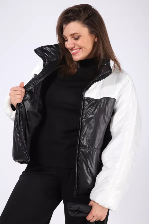 Куртка LADY SECRET 6356 черный+белый 