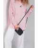 Блуза DOGGI 0160 фламингово-белая полоска 