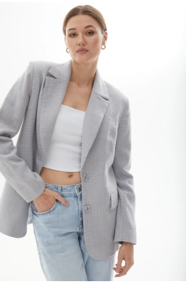 Жакет DAVA 131 серо-голубой 