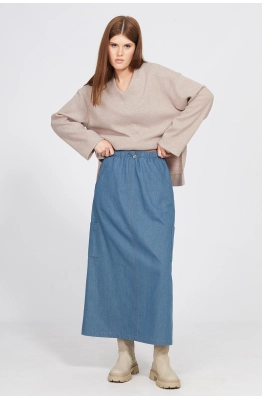 Юбка EOLA 2456 темно-голубой 