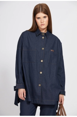 Блуза EOLA 2487 темно-синий 