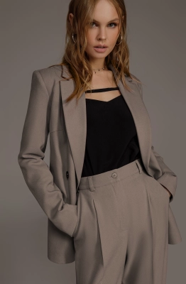 Жакет PiRS 4653 серо-бежевый 