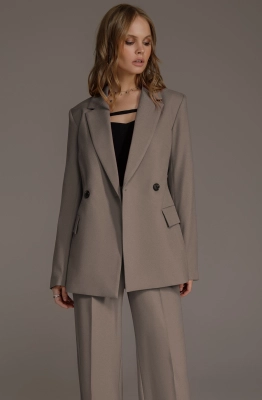 Жакет PiRS 4653 серо-бежевый 