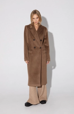 Пальто PiRS 5059 бежевый  Пальто PiRS 5059 бежевый