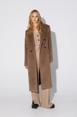 Пальто PiRS 5059 бежевый  Пальто PiRS 5059 бежевый