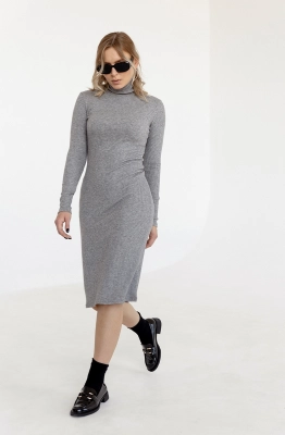 Платье RomGil ТЗ938ДВ серый меланж  Платье RomGil ТЗ938ДВ серый меланж