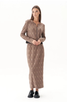 Костюм Фантазия Мод 4702 коричневый 