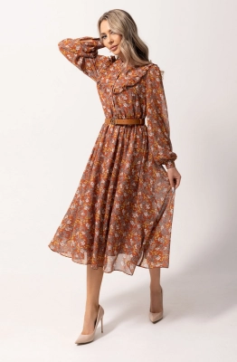 Платье Golden Valley 4866 коричневый  Платье Golden Valley 4866 коричневый