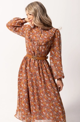 Платье Golden Valley 4866 коричневый  Платье Golden Valley 4866 коричневый