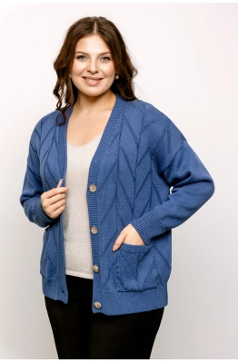 Кардиган RomGil РВ0030-ХЛ2 индиго 