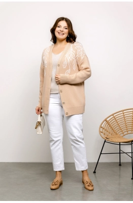 Кардиган RomGil РВ0031-ХЛ2 крем-брюле 