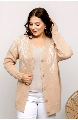 Кардиган RomGil РВ0031-ХЛ2 крем-брюле 