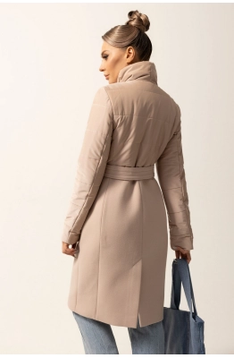 Пальто Golden Valley 7062-1 бежевый  Пальто Golden Valley 7062-1 бежевый