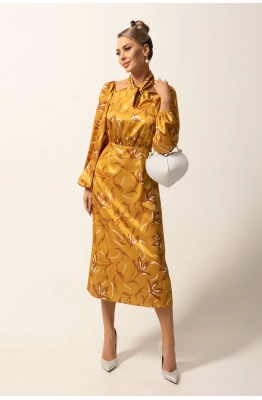 Платье Golden Valley 44042 темно-желтый  Платье Golden Valley 44042 темно-желтый