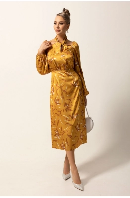Платье Golden Valley 44042 темно-желтый  Платье Golden Valley 44042 темно-желтый