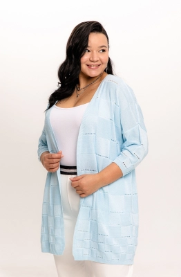 Кардиган RomGil ТЗ477-5 бледно-голубой Кардиган RomGil ТЗ477-5 бледно-голубой