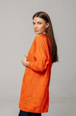 Кардиган RomGil ТЗ477-5 ярко-оранжевый  Кардиган RomGil ТЗ477-5 ярко-оранжевый