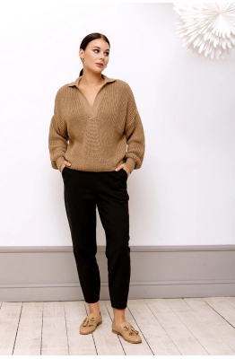 Джемпер RomGil ТЗ690П светло-коричневый 