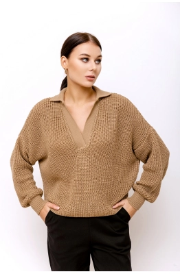 Джемпер RomGil ТЗ690П светло-коричневый 