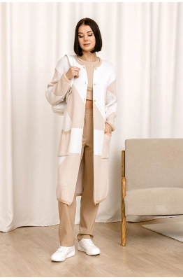 Кардиган RomGil РВ0013-ХЛ2 молочный, крем-брюле, белый