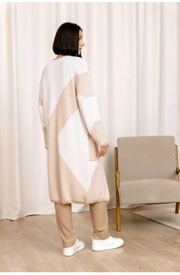 Кардиган RomGil РВ0013-ХЛ2 молочный, крем-брюле, белый