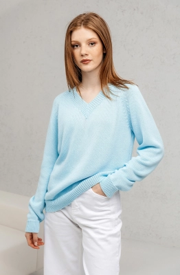 Джемпер RomGil РВ0016-ХЛ2 бледно-голубой  