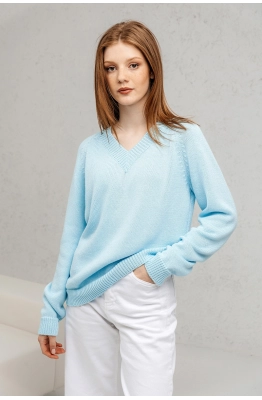 Джемпер RomGil РВ0016-ХЛ2 бледно-голубой  