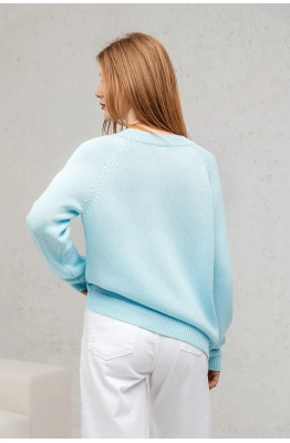 Джемпер RomGil РВ0016-ХЛ2 бледно-голубой  