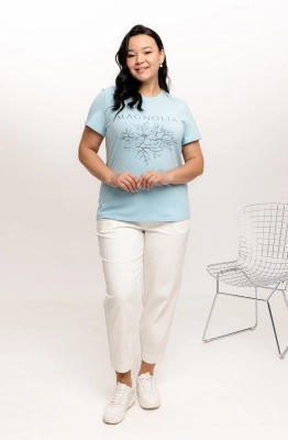 Джемпер RomGil РП0009-ХЛ2 бледно-голубой 