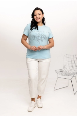 Джемпер RomGil РП0009-ХЛ2 бледно-голубой 