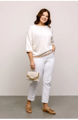 Джемпер RomGil РВ0014-ХЛ2 молочный, крем-брюле, белый Джемпер RomGil РВ0014-ХЛ2 молочный, крем-брюле, белый