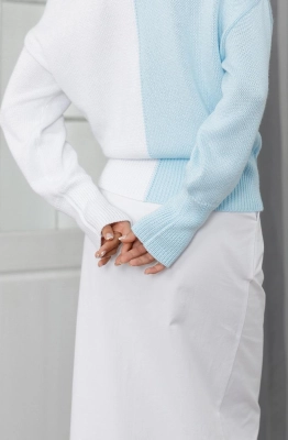 Джемпер RomGil РВ0023-ХЛ2 бледно-голубой Джемпер RomGil РВ0023-ХЛ2 бледно-голубой