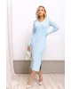 Платье RomGil РВ0026-ХЛ2 бледно-голубой 