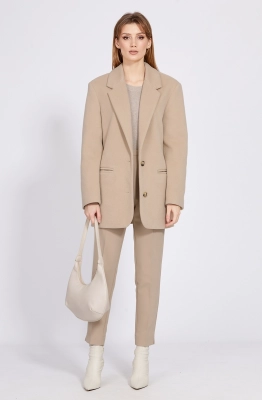 Полупальто EOLA 2564 бежевый  Полупальто EOLA 2564 бежевый
