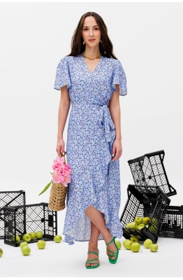 Платье КО-КО 8.25 голубой принт 