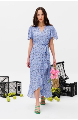 Платье КО-КО 8.25 голубой принт 