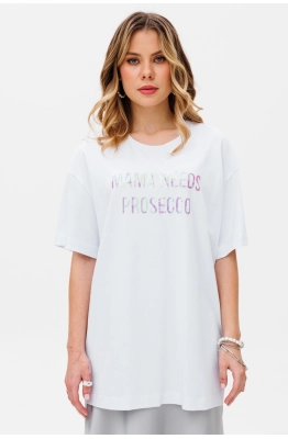 Футболка КО-КО М 21.24 белый/розовый 