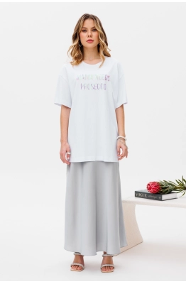 Футболка КО-КО М 21.24 белый/розовый 