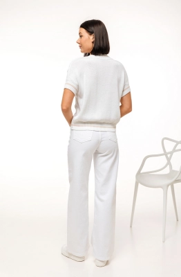 Джемпер RomGil РВ0083-ХЛ2 белый/крем-брюле Джемпер RomGil РВ0083-ХЛ2 белый/крем-брюле