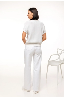 Джемпер RomGil РВ0083-ХЛ2 белый/крем-брюле 