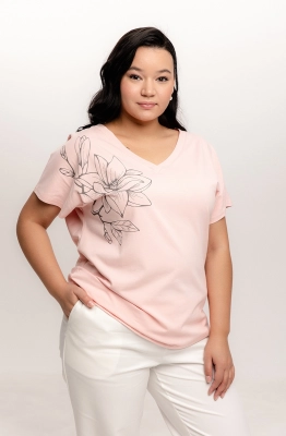 Джемпер RomGil РП0007-ХЛ2 розовый персик 