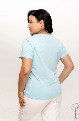 Джемпер RomGil РП0008-ХЛ2 бледно-голубой 