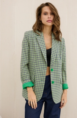 Жакет DAVA 3131 зелено-синий 