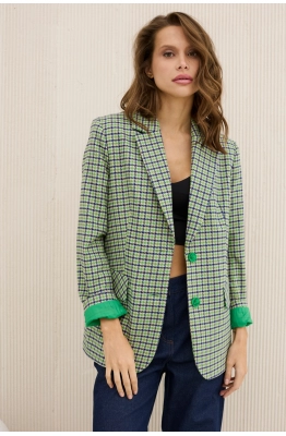 Жакет DAVA 3131 зелено-синий 