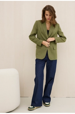 Жакет DAVA 3131 зелено-песочный 