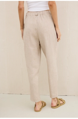 Брюки DAVA 116 натуральный лен  Брюки DAVA 116 натуральный лен