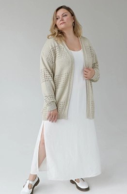 Кардиган RomGil ТЗ738Л светло-бежевый 
